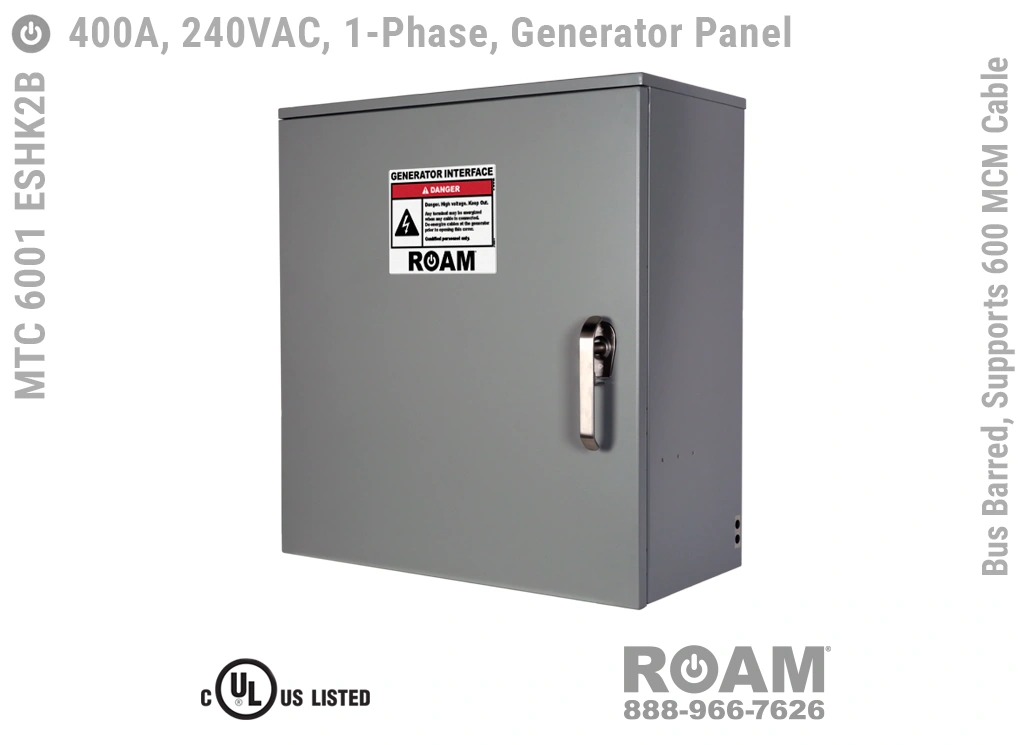 1-Ph 400A-600MCM Gen Box | Roam Technologies